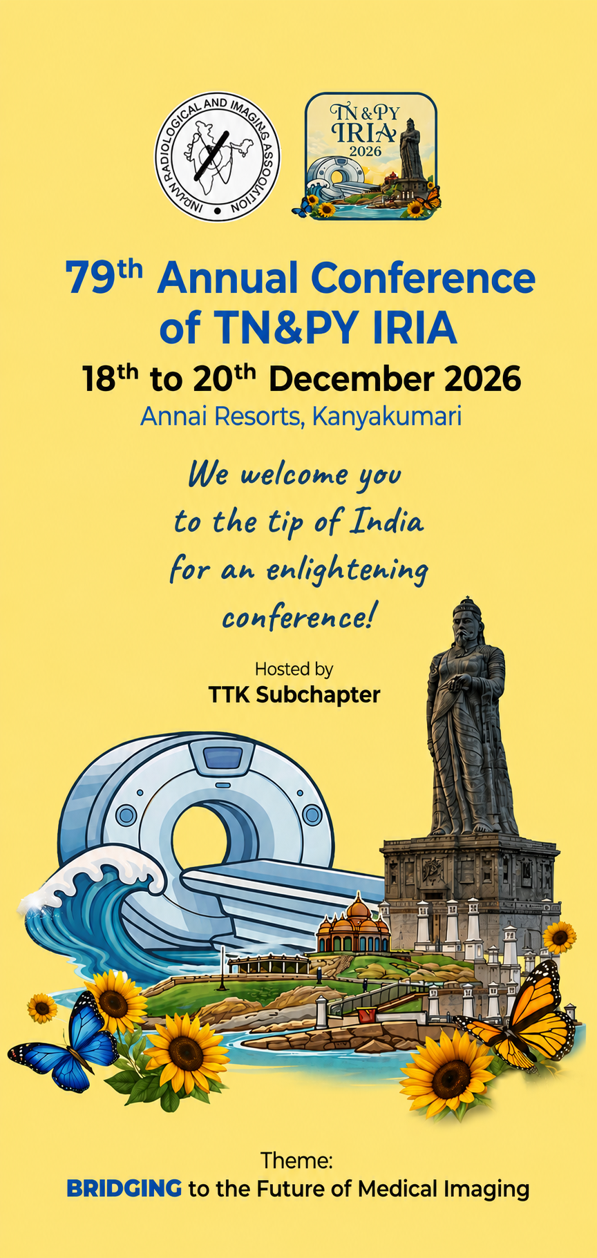 79th Annual Conference of TN & PY IRIA — December 18th to 20th 2026, Annai Resorts, Kanyakumari